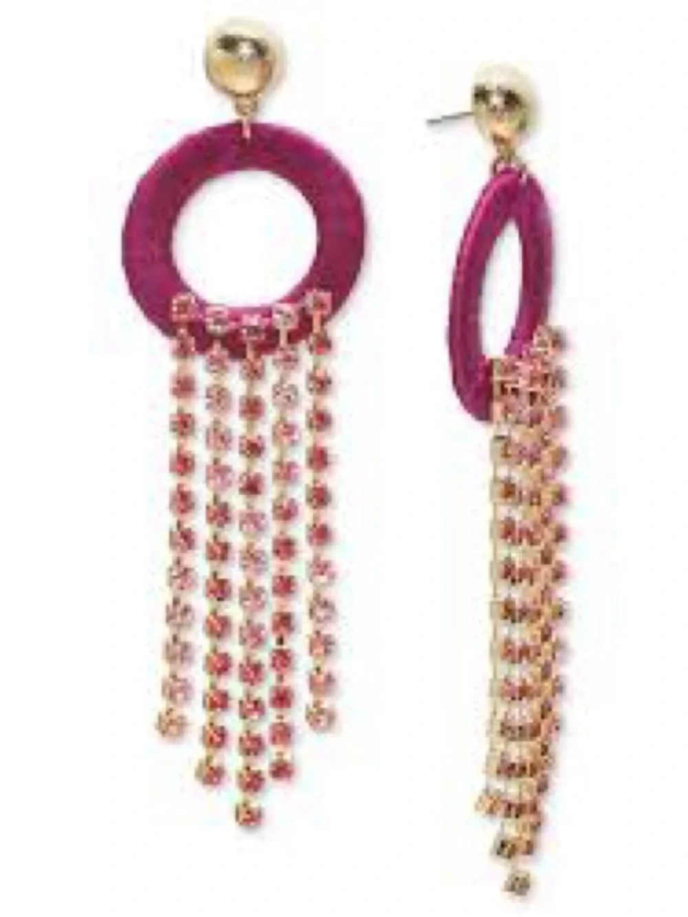 International concepts pink earrings